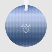 Pet Chat Noël Ornement bleu (dos)