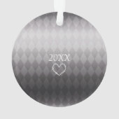 Pet Chat Noël Ornement d'or noir (dos)