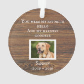 Pet Chien Chat Memorial Custom Bois Photo (dos)