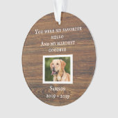 Pet Chien Chat Memorial Custom Bois Photo (devant)