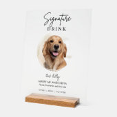 Pet Chien Mariage Signature Boissons Bar à cocktai (Angle)