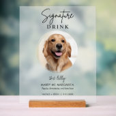 Pet Chien Mariage Signature Boissons Bar à cocktai (Neutre)