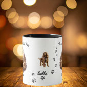  Pet Cocker Spaniel Paws Brown Personalize Mok