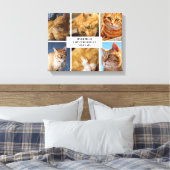 Pet Collage Foto Moderne Kat Quote Canvas (Insitu (Slaapkamer))