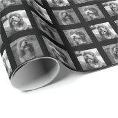 Pet collage zwart-wit cadeaupapier (Rol Hoek)