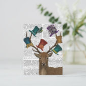 Pet Collector Deer Briefkaart (Staand voorkant)