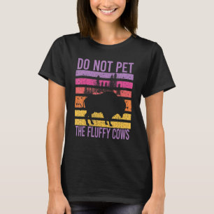 Pet de Fluffy Koe Bison Buffalo niet in T-shirt