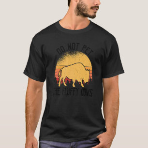 Pet de fluffy Koe Bison Yellowstone Buffa niet in T-shirt