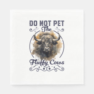 Pet de Fluffy Koe Bison Yellowstone Park niet in Servet