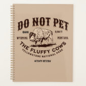 Pet de Fluffy Koeien Yellowstone Bison Funny niet Planner (Voorkant)