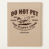 Pet de Fluffy Koeien Yellowstone Bison Funny niet Planner (Achterkant)