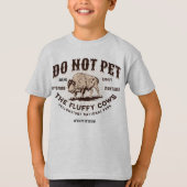 Pet de Fluffy Koeien Yellowstone Bison Funny niet T-shirt (Voorkant)