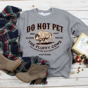 Pet de Fluffy Koeien Yellowstone Bison Funny niet Trui