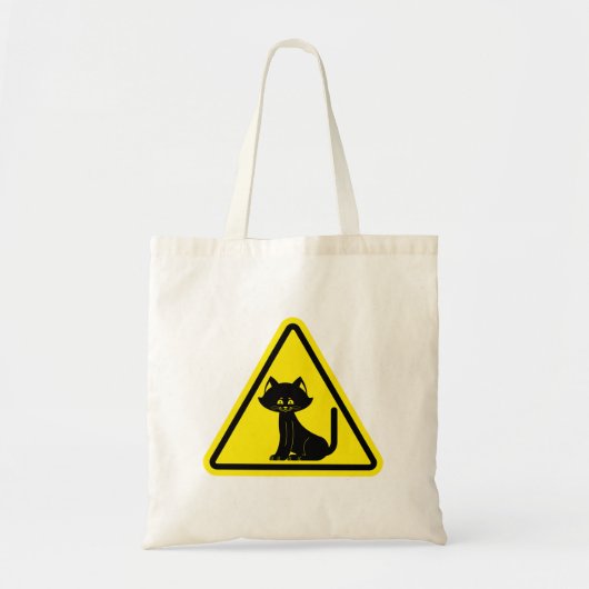 Pet de prudence Signal Chat noir Sac fourre-tout (Devant)