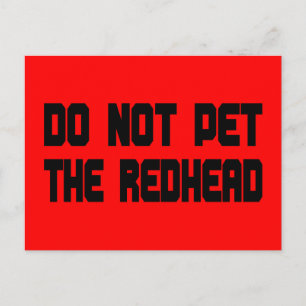 Pet de Redhead niet in Briefkaart