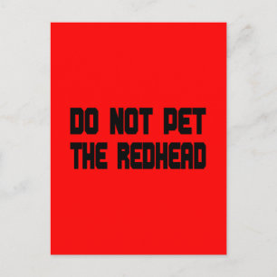Pet de Redhead niet in Briefkaart