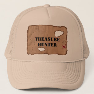 Pet: De Schatkist op een Oude Kaart Trucker Pet