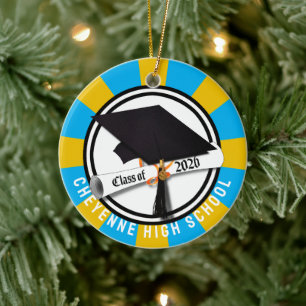 Pet Diploma Klasse van 2026 Foto Afstuderen Keramisch Ornament