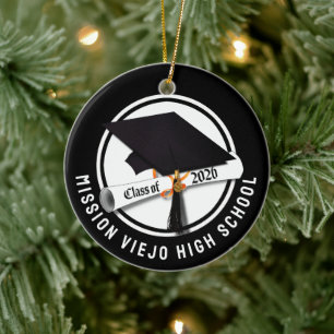 Pet Diploma Klasse van 2026 Foto Afstuderen Keramisch Ornament