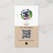Pet Dog 6 Foto Feed Grid Social Media QR Code Visitekaartje (Voorkant)