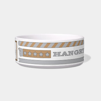 Pet DOG Bowl Medium "FEED ME HANGRY" Voerbakje