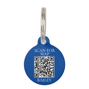 Pet Dog Cat QR Code Scannen naar kaartadres Huisdierpenning