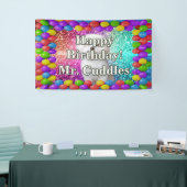 Pet Dog Gepersonaliseerde karakter verjaardag bann Spandoek (Beurs)