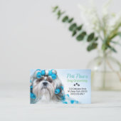 Pet Dog Grooming Service Visitekaartje (Staand voorkant)