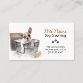 Pet Dog Grooming Service Visitekaartje (Voorkant)