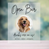 Pet Dog Mariage Open Bar Boissons Cocktail Frosted (Neutre)