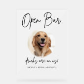 Pet Dog Mariage Open Bar Boissons Cocktail Frosted (Recto)