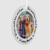Pet Dog Memorial Custom 2 Photo Dans Love Memory (devant)