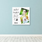 Pet Dog Memorial Dog Foto Canvas Afdruk (Insitu (Houten vloer))