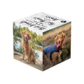 Pet Dog Memorial Foto Cube Kubus (Achter hoekig)