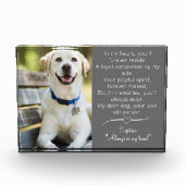 Pet Dog Memorial fotoblok (Voorkant)