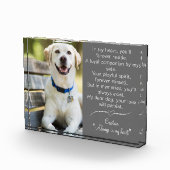 Pet Dog Memorial fotoblok (Rechts)