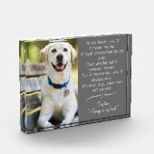 Pet Dog Memorial fotoblok (Links)