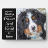 Pet Dog Memorial Herdenking Keepomwille Foto Fotoplaat (voorkant)
