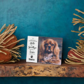 Pet Dog Memorial Keepomwille Sympathie Citaat Pet Fotoplaat (Zijkant)