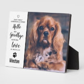 Pet Dog Memorial Keepomwille Sympathie Citaat Pet Fotoplaat (Zijkant)