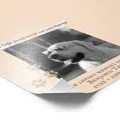 Pet Dog Memorial Photo Plaque d'impression (Coin)