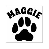 Pet Dog Paw Print Mark en handtekening gepersonali Zelfinktende Stempel (Design)