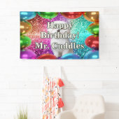 Pet Dog Personnalisé personnage bannière d'anniver (En situation)