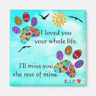 Pet Dog Sympathie Memorial Magnet Magneet