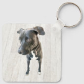 Pet Dog Two Photo Sleutelhanger (Achterkant)