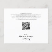 Pet Dog Wedding Foto bewaart de Date Budget QR Cod (Achterkant)