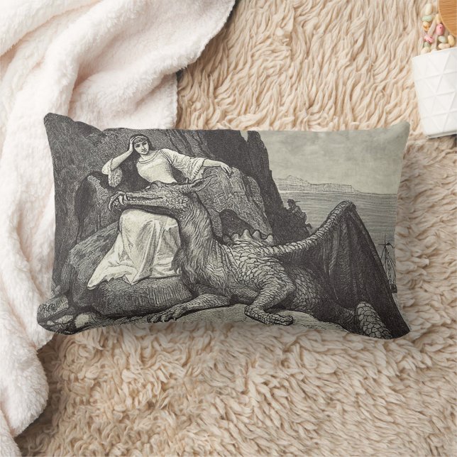 Pet Dragon en Maiden Kussen (Deken)
