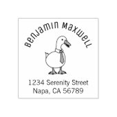 Pet Duck Goose Necktie Arch Address Rubberstempel (Afrduk)