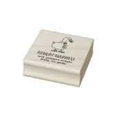 Pet Duck Goose Necktie Return Address Rubberstempel (Stempel)