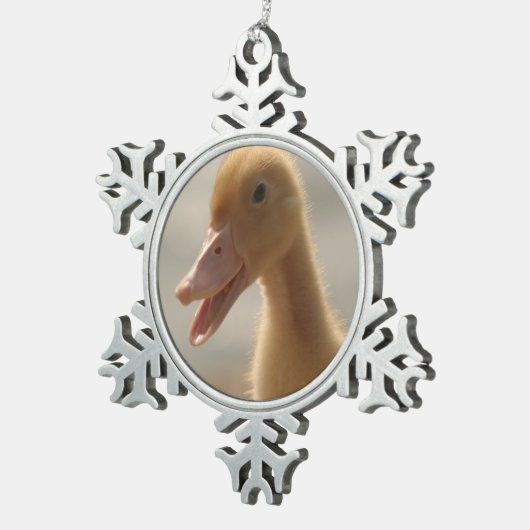 Pet Duck Snowflake Ornament (Rechts)
